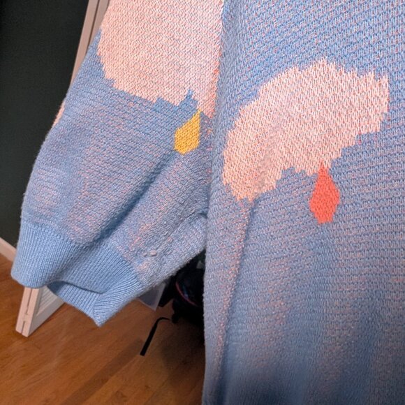 Modcloth My Candy Rain Short Sleeve Sweater Large - Picture 5 of 5